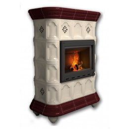 Каминная облицовка КимрПечь Истра пристенная Вишня